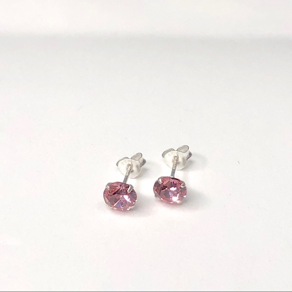 Jewelry - 925 Sterling Silver Swarovski Crystal Earrings